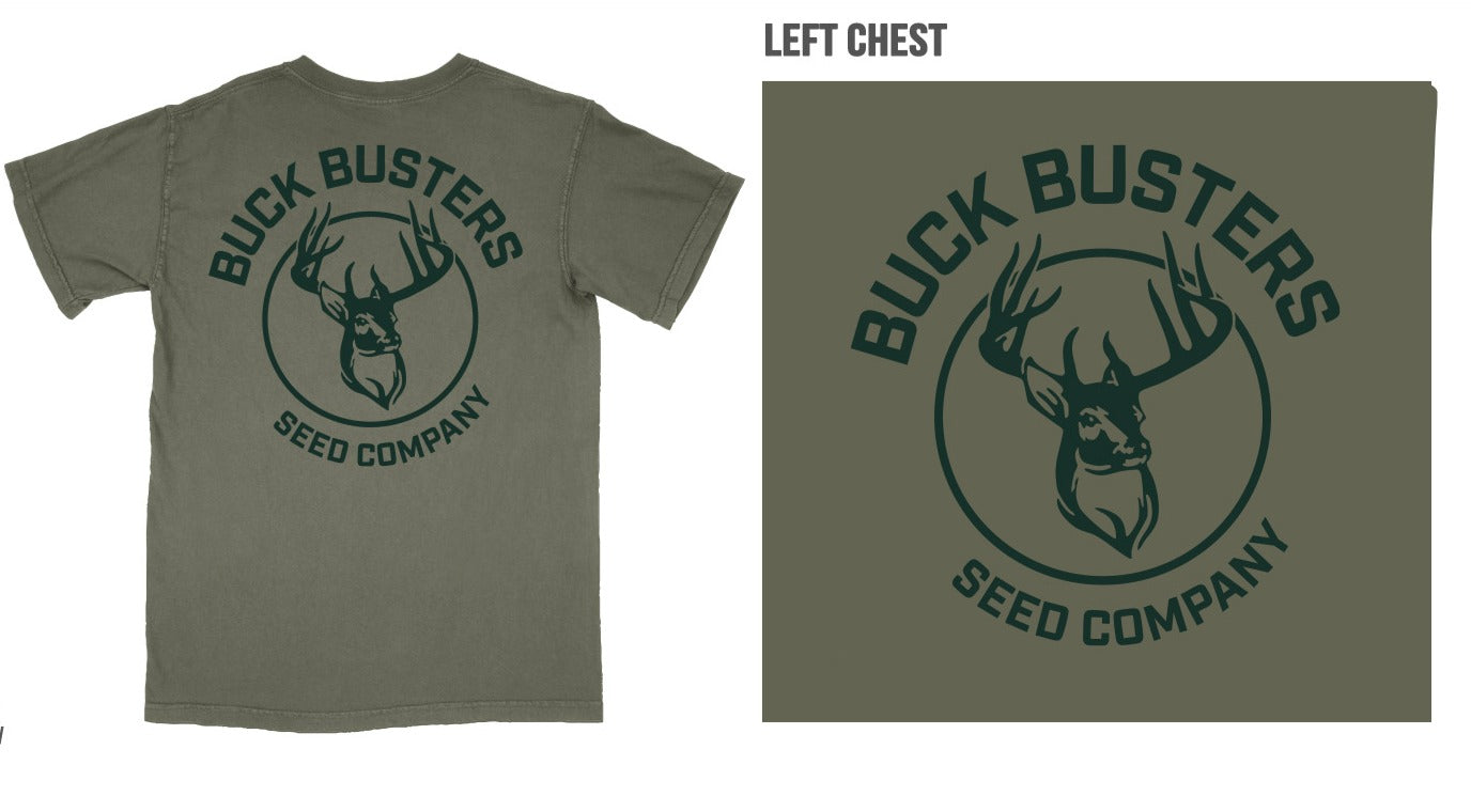 Short Sleeve T-Shirt Military Green Size X-Large